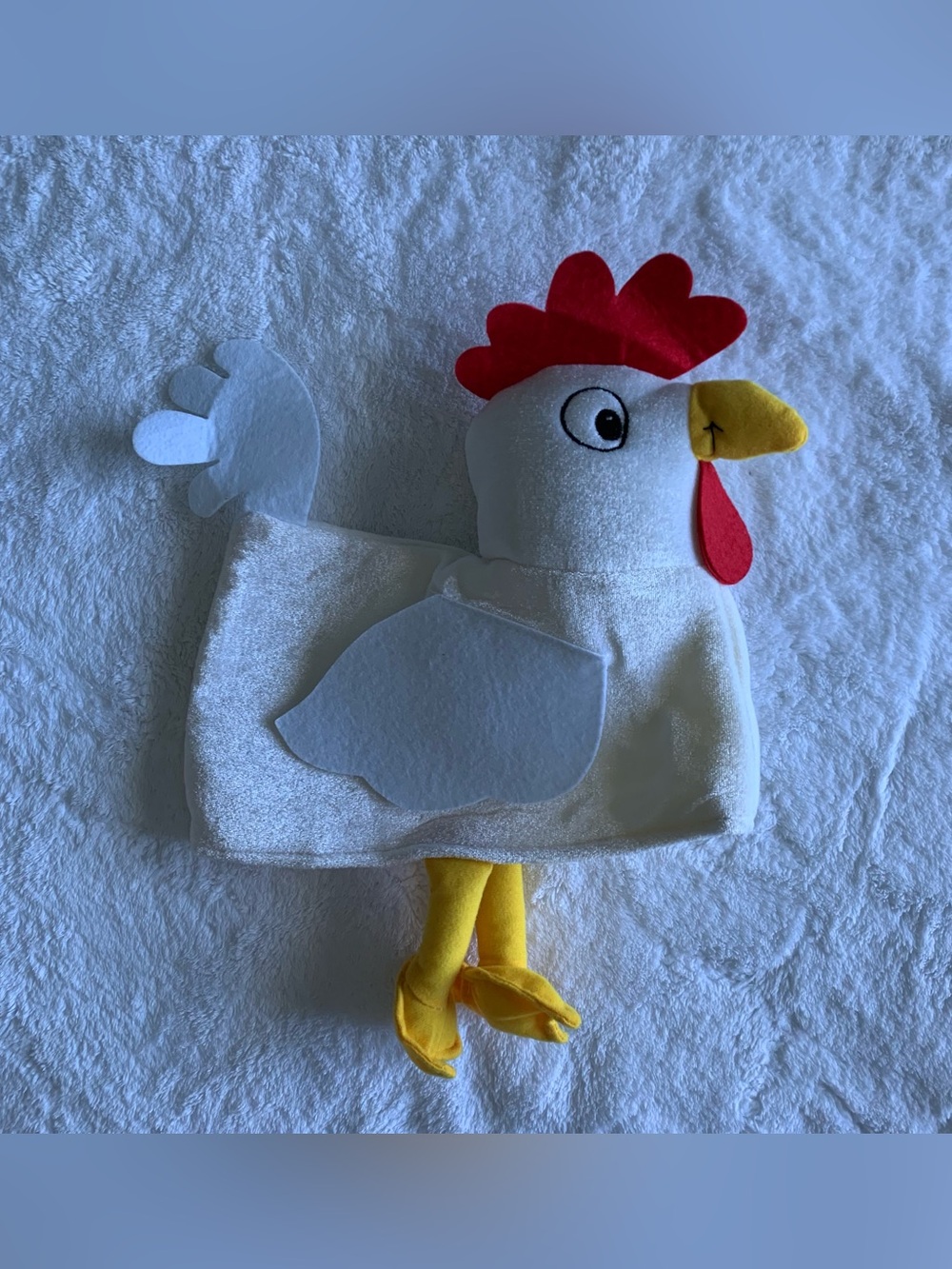 Hilarious Plush Chicken Costume Hat with Hanging Legs